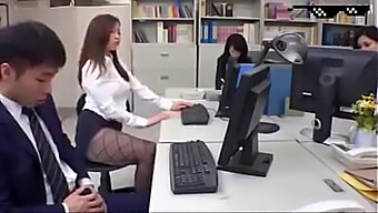 Hidden Camera Captures Intimate Moments Between Colleagues In A Southeast Asian Office