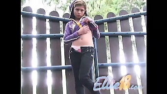 Amateur Girl Ellie 18 Enjoys Outdoor Fingering