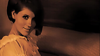 Vintage 60s Beauty Teases And Explores Her Desires